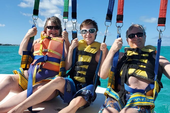 1 Hour Private Parasailing Charter, Grace Bay, Providenciales - Taking Off Above Grace Bay
