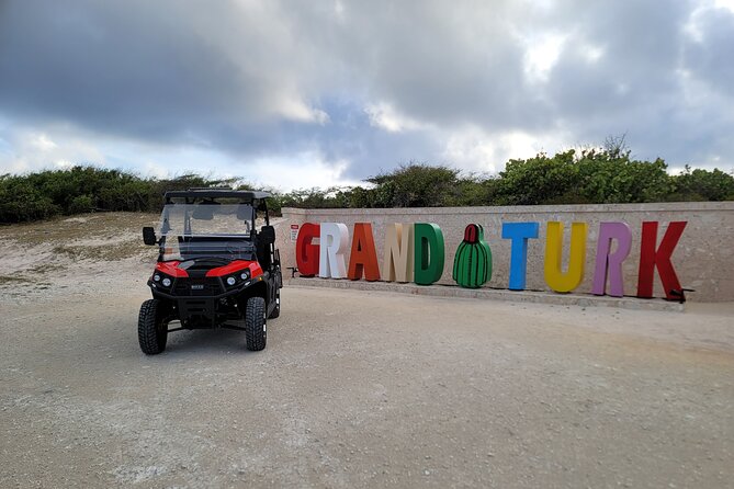 4Seater UTV Golf Cart in Grand Turk - A practical route to the lighthouse and island sights