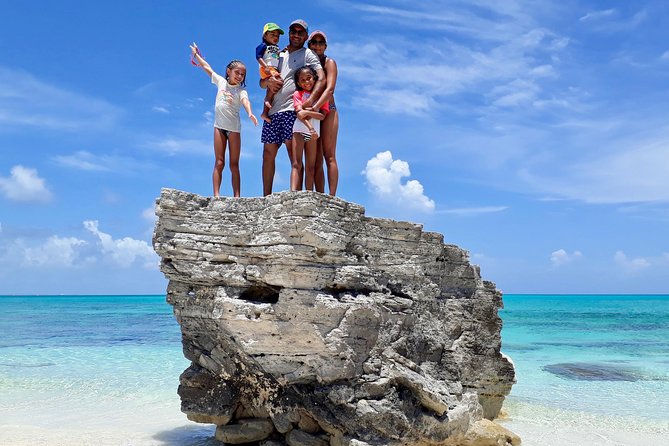 7 Hour Private Catamaran Sail, Snorkel and Beach BBQ Grace Bay, Providenciales - Half Moon Bay and the rock iguanas