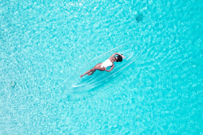 Clear Kayak Photoshoot Turks and Caicos - What the drone adds to your beach portraits