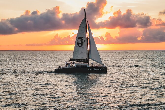 Deluxe Sunset and Saxophone Sail on Luxury Lady Grace Catamaran - A champagne welcome sets the tone