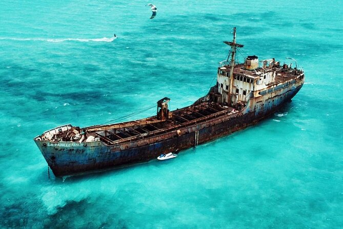 FAMOUS SHIPWRECK, Tiki Bar & Iguana Island Private Jet Ski Tour - A private Sea-Doo ride from Long Bay
