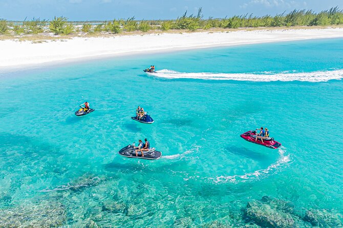 FAMOUS SHIPWRECK, Tiki Bar & Iguana Island Private Jet Ski Tour - Half Moon Bay and the Turks and Caicos rock iguanas