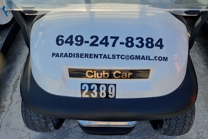 Golf Cart Rental in Grand Turk (4-seater) - Inspecting the cart before you accept it