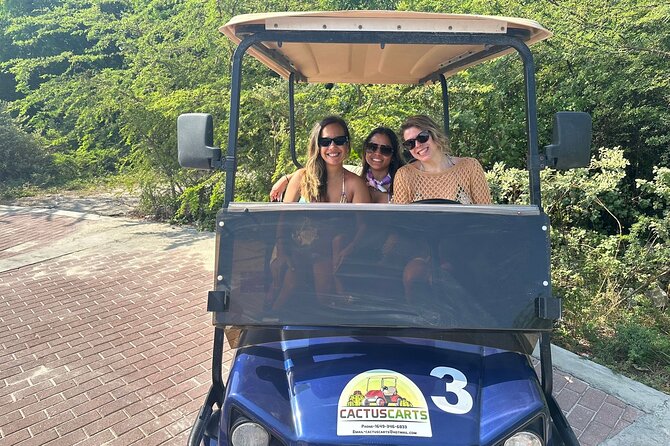Grand Turk Golf Cart Rentals (CACTUS CARTS) - Choosing between the four-seat and six-seat carts