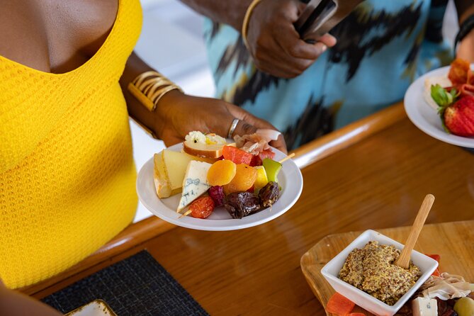 Lady Grace Signature Catamaran Sunset Sail from Ritz-Carlton - Hors d’oeuvres, charcuterie, and sushi
