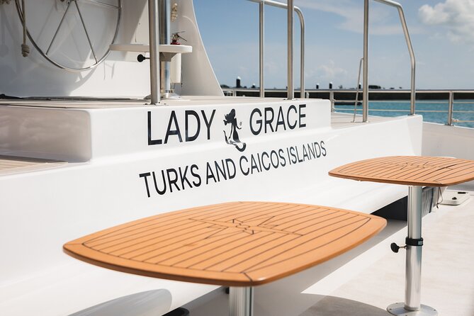 Lady Grace Signature Catamaran Sunset Sail from Ritz-Carlton - The welcome aboard and first drink