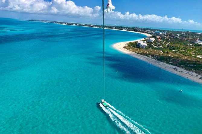 Private 4hr Parasail - Snorkel & Water-Sports Adventure, Turks and Caicos - A four-hour mix of air, reef, and open water