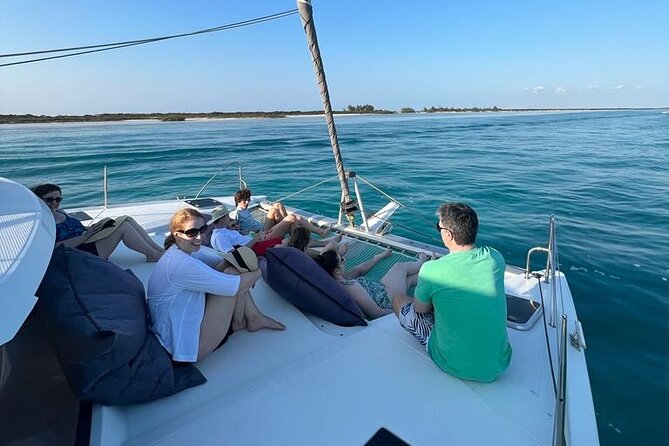 Private Half-Day Catamaran Cruise, Turks and Caicos Islands - Half Moon Bay between two cays