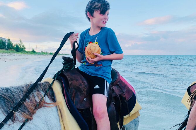 Shared Horseback Riding in Turks and Caicos - Small groups help children settle in