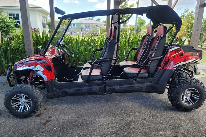 Trail Master UTV, 4 Seater - Grand Turk - Why the roof, belts, and cargo area help