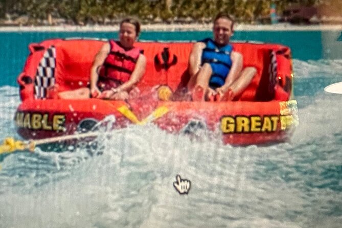 Tubing Watersport Adventure Ride Grace Bay Turks and Caicos - What happens once the boat leaves shore