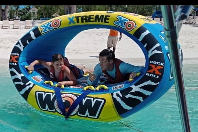 Wow Extreme Tube on Gracebay Beach Turks and Caicos Islands - Who will enjoy this most